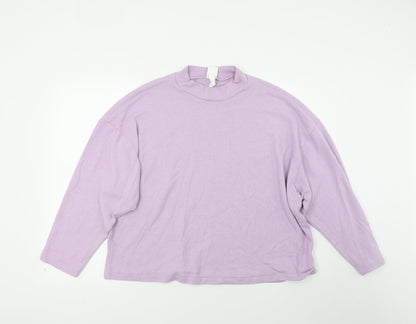 H&M Womens Purple   Pullover Sweatshirt Size M