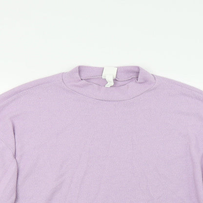 H&M Womens Purple   Pullover Sweatshirt Size M