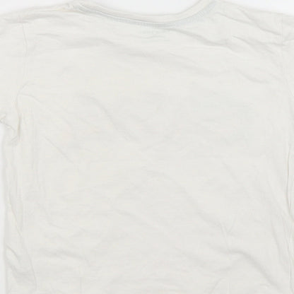 Primark Boys White   Basic T-Shirt Size 5-6 Years