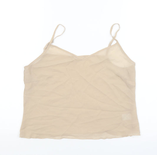 stephen Womens Beige   Basic Tank Size S