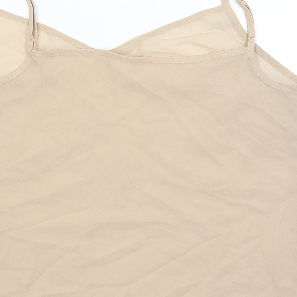 stephen Womens Beige   Basic Tank Size S