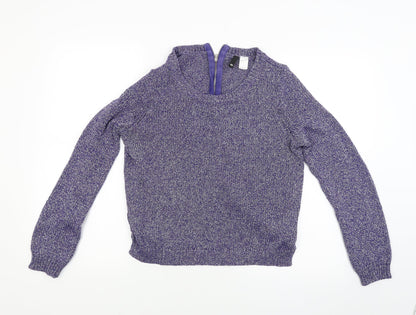 Preloved Divided Womens Purple   Pullover Jumper Size 8 - Front