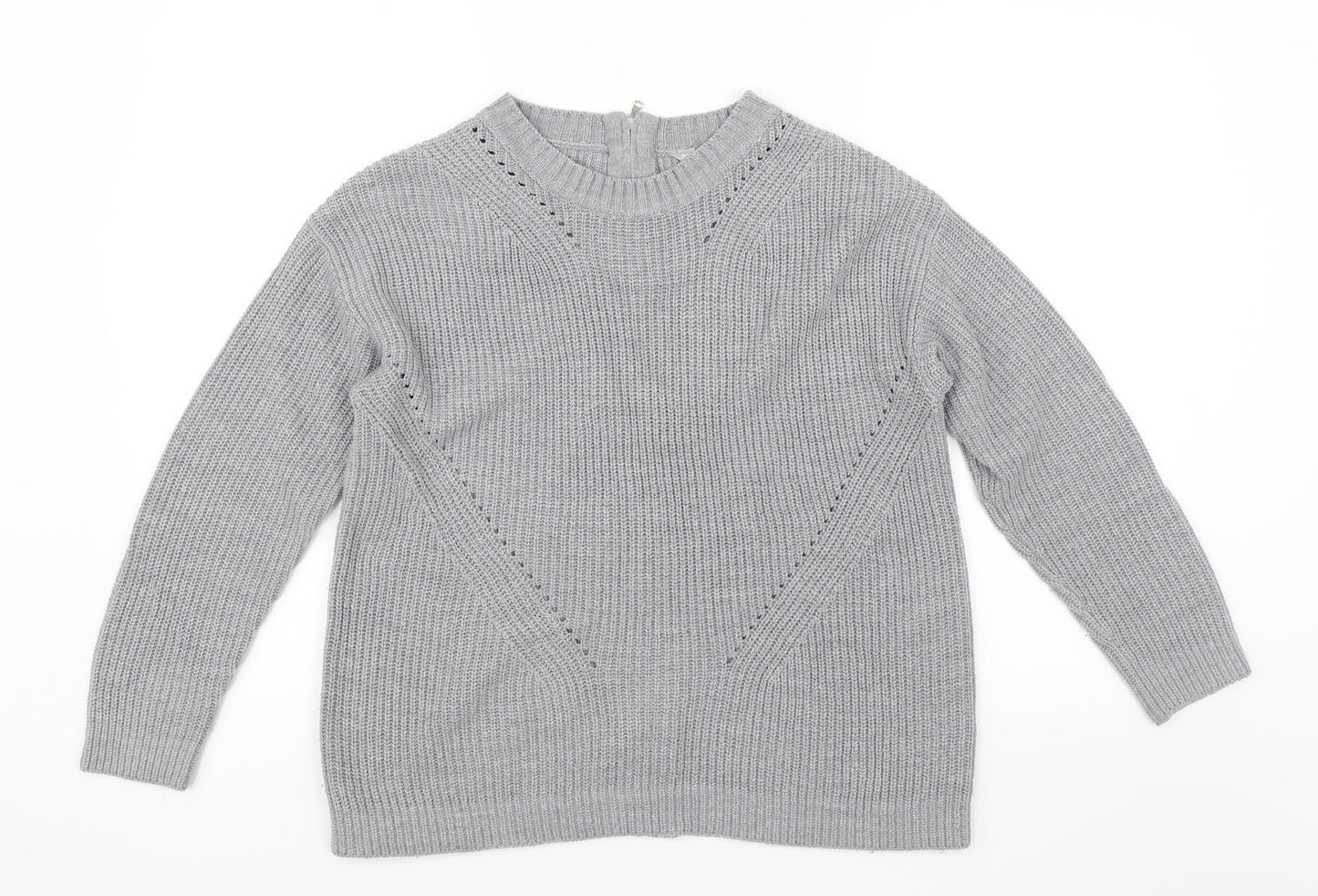 Dorothy Perkins Womens Grey   Pullover Jumper Size 14