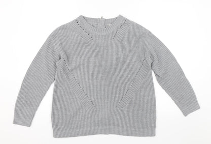 Dorothy Perkins Womens Grey   Pullover Jumper Size 14
