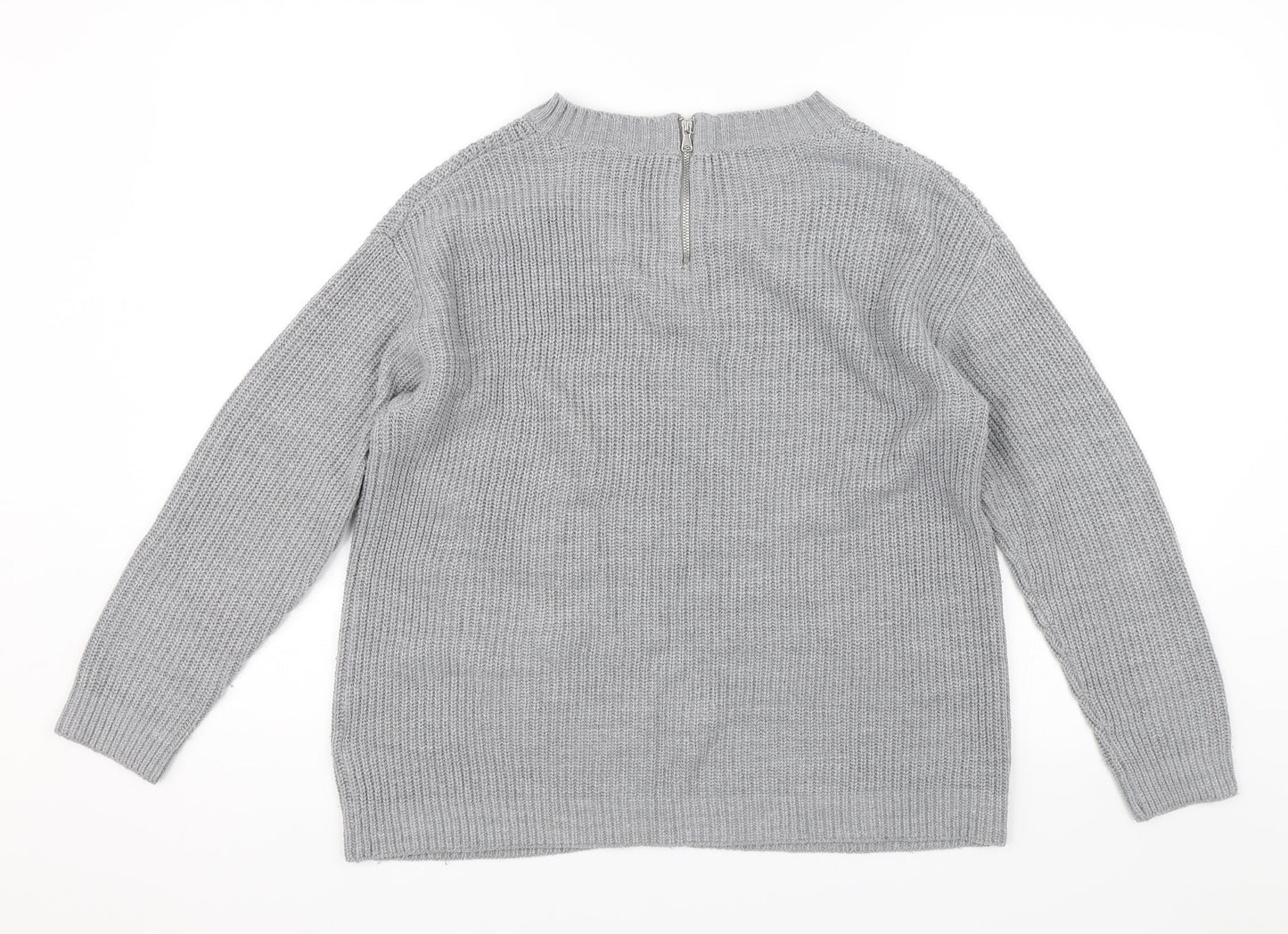 Dorothy Perkins Womens Grey   Pullover Jumper Size 14