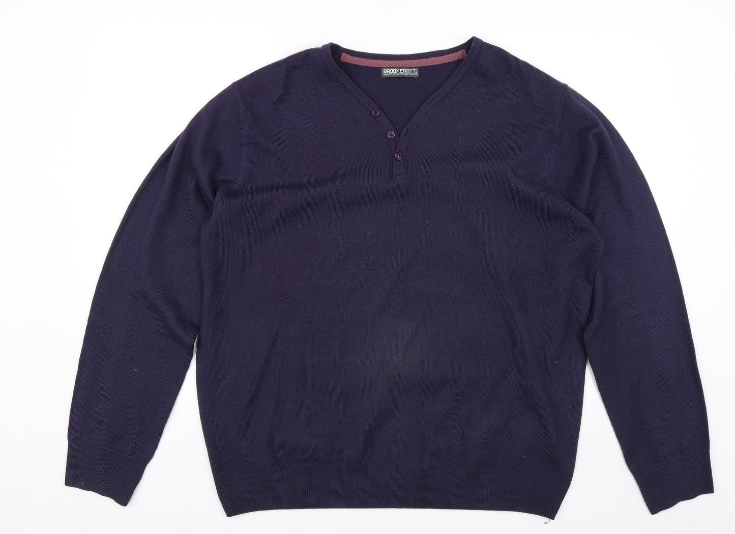 Brooker Mens Black   Pullover Jumper Size XL