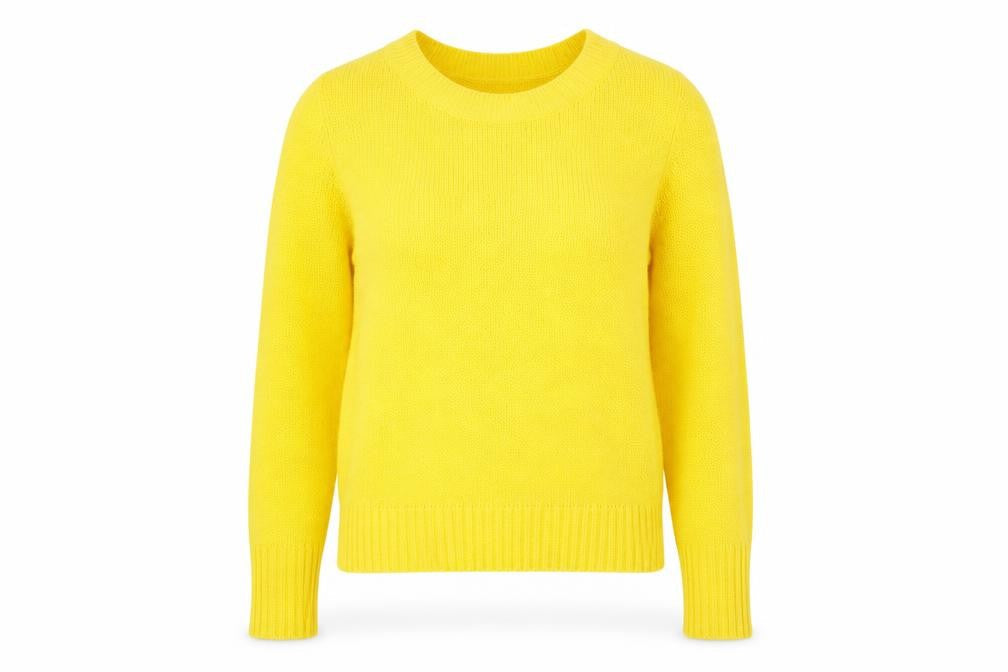 Divided Womens Yellow   Pullover Jumper Size XS
