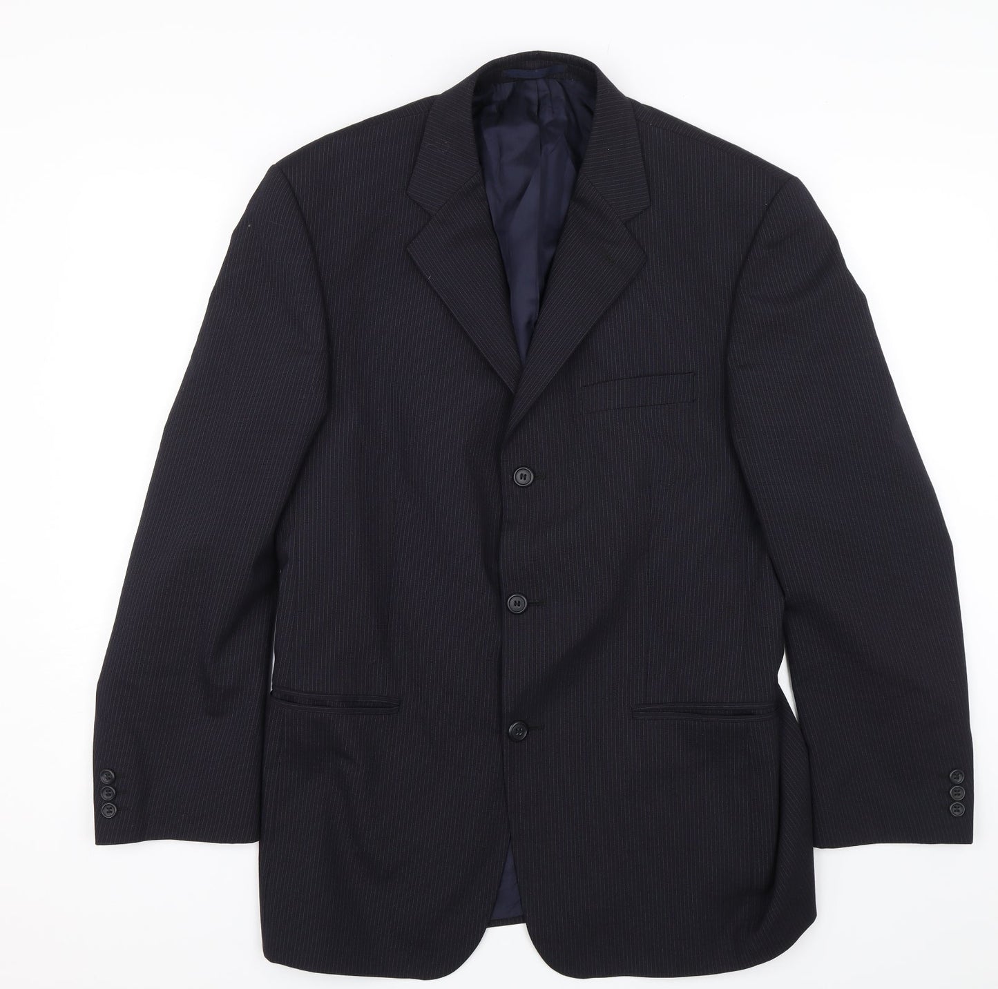 C&A Mens Blue Striped  Jacket  Size 42