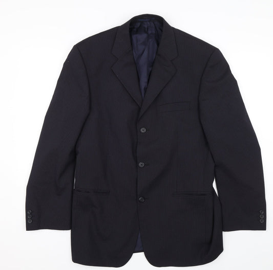 C&A Mens Blue Striped  Jacket  Size 42