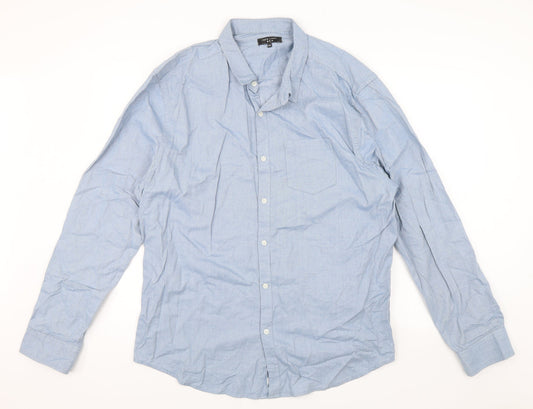 New Look Mens Blue    Button-Up Size 2XL
