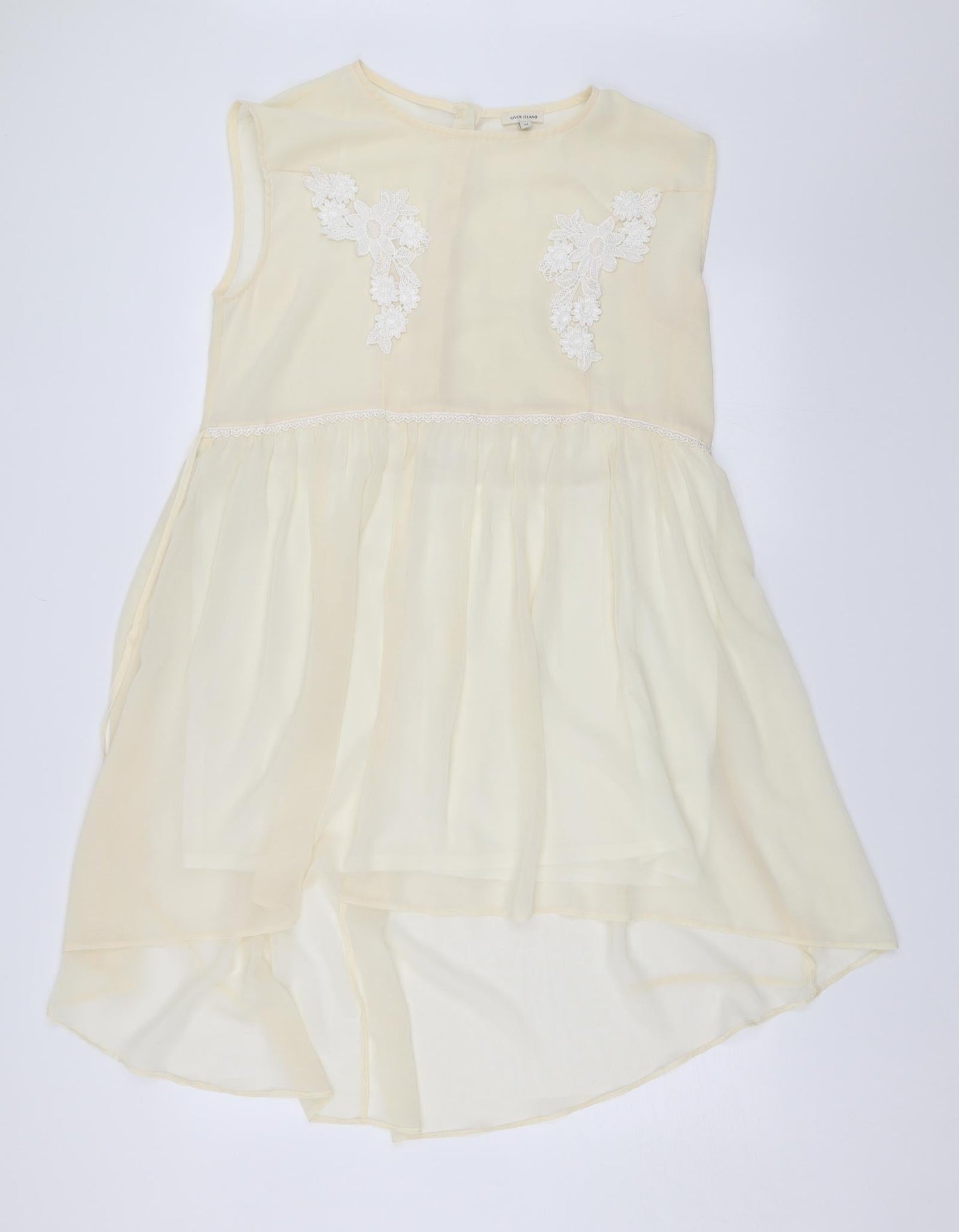 River Island Womens White Floral  Shift  Size 12
