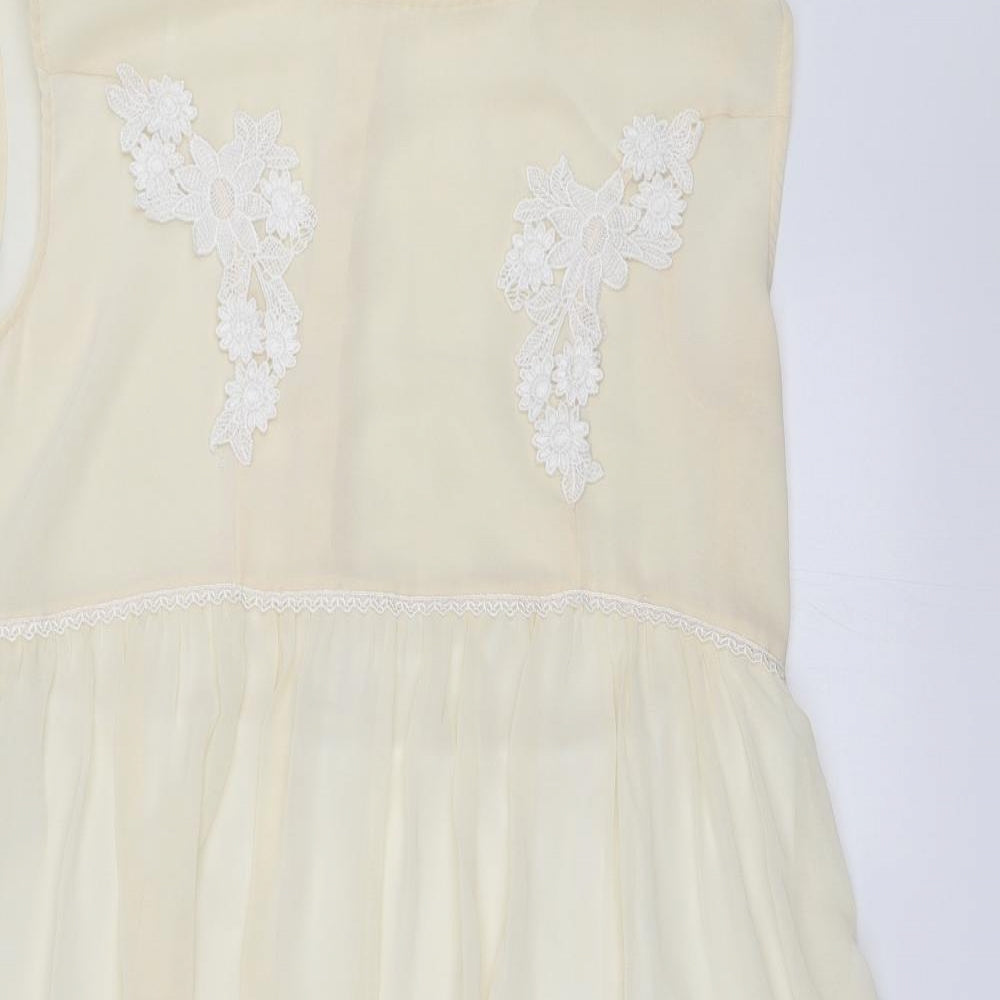 River Island Womens White Floral  Shift  Size 12
