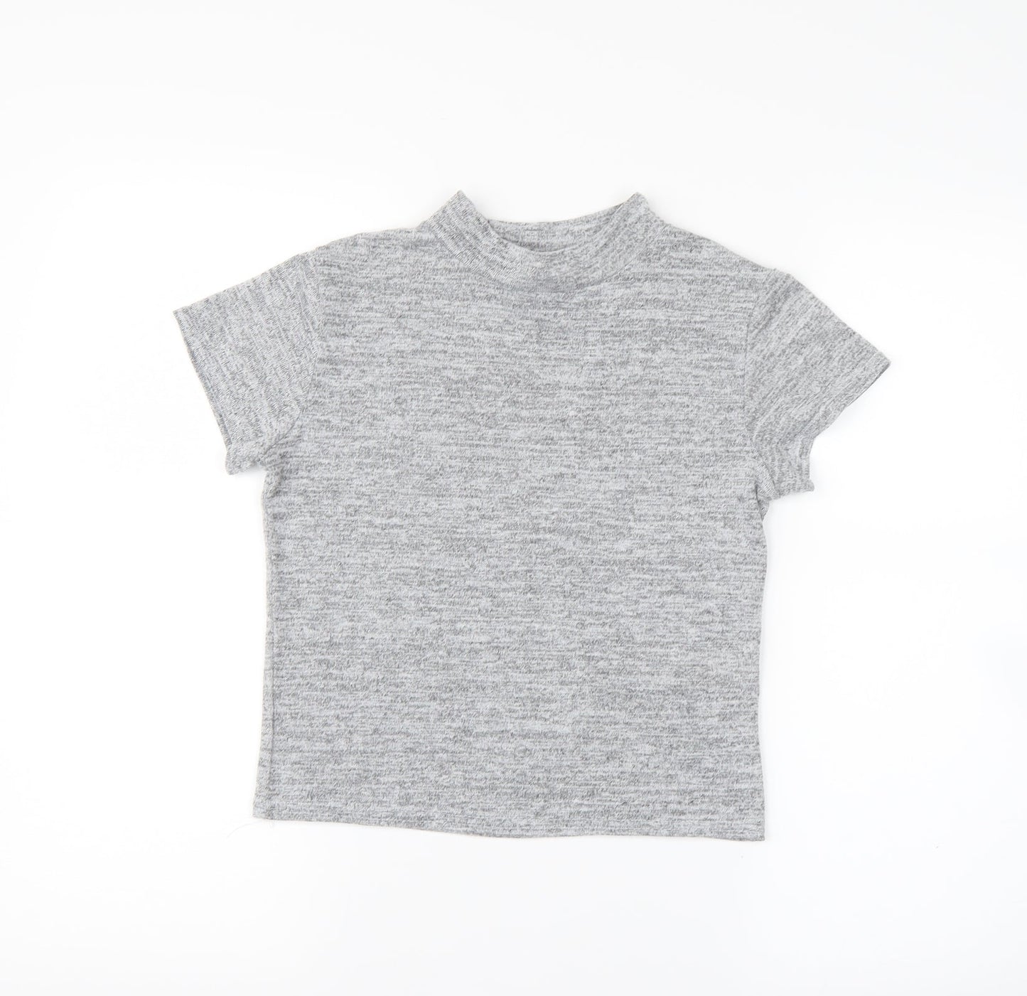 newlook Womens Grey   Cropped Blouse Size 8