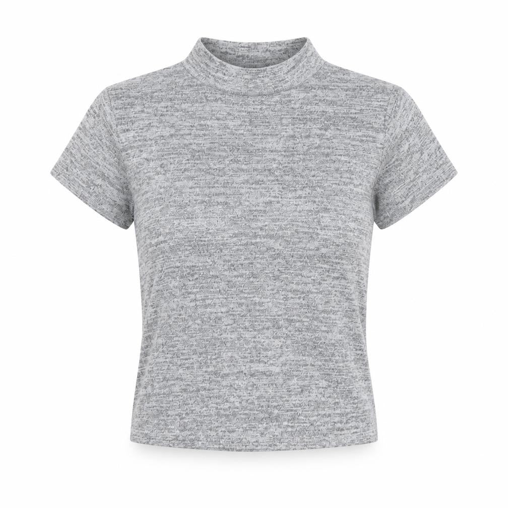 newlook Womens Grey   Cropped Blouse Size 8