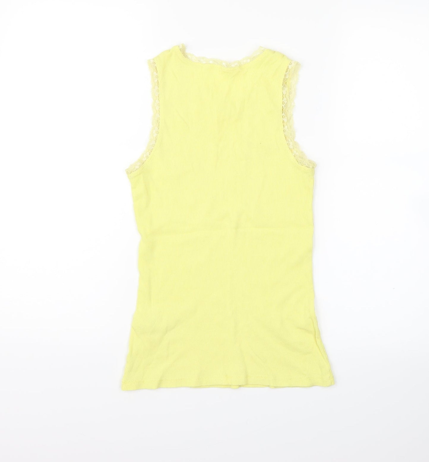 Preworn Girls Yellow   Basic Tank Size 12-13 Years