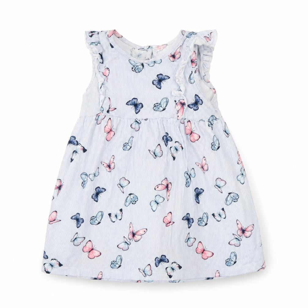 H&M  Blue Striped  A-Line  Size 9-12 Months