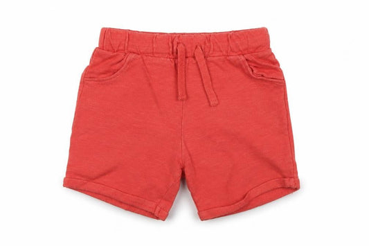 Front view of F&F boys’ orange cropped trousers, size 12-18, months