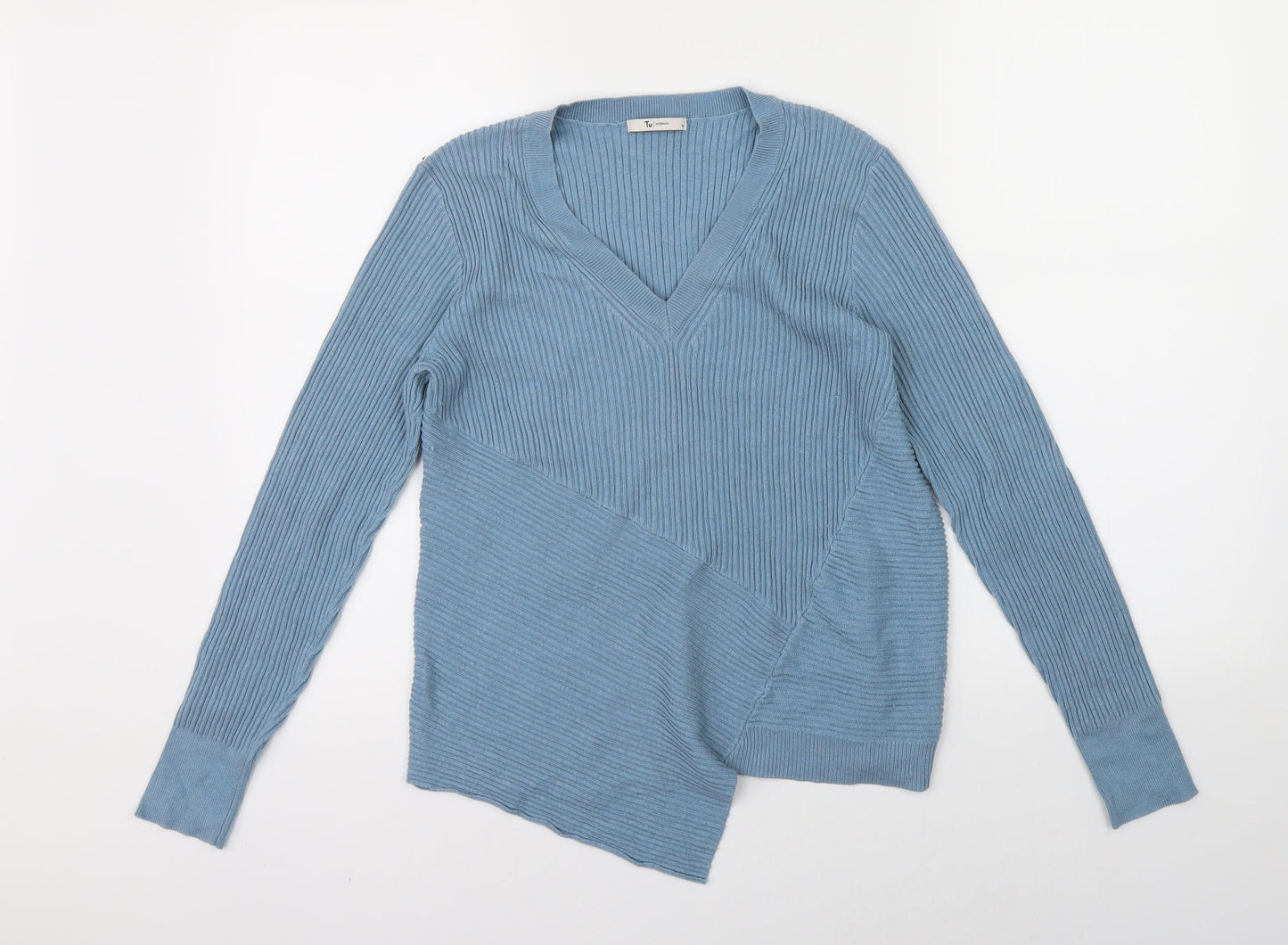 TU Womens Blue  Knit Pullover Jumper Size 12
