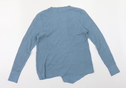 Tu Womens Blue  Knit Pullover Jumper Size 12