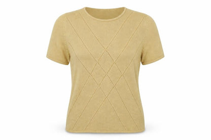 EWM Womens Gold   Basic T-Shirt Size M