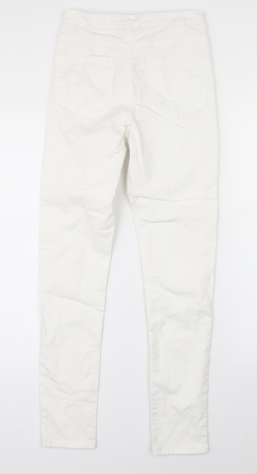 Denim Co. Womens White  Denim Skinny Jeans Size 10 L27 in