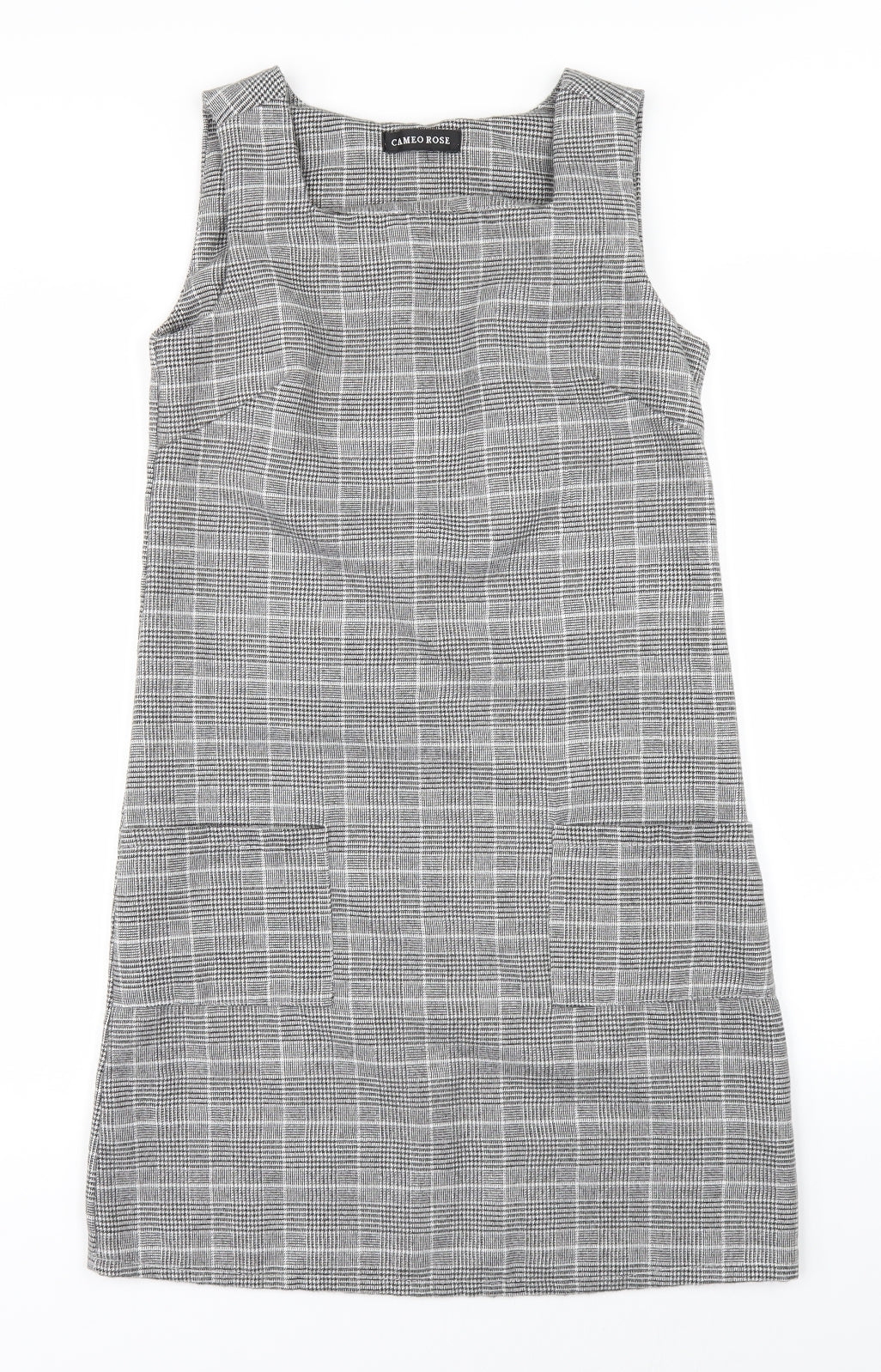 Cameo Rose Womens Grey Check  Shift  Size 8
