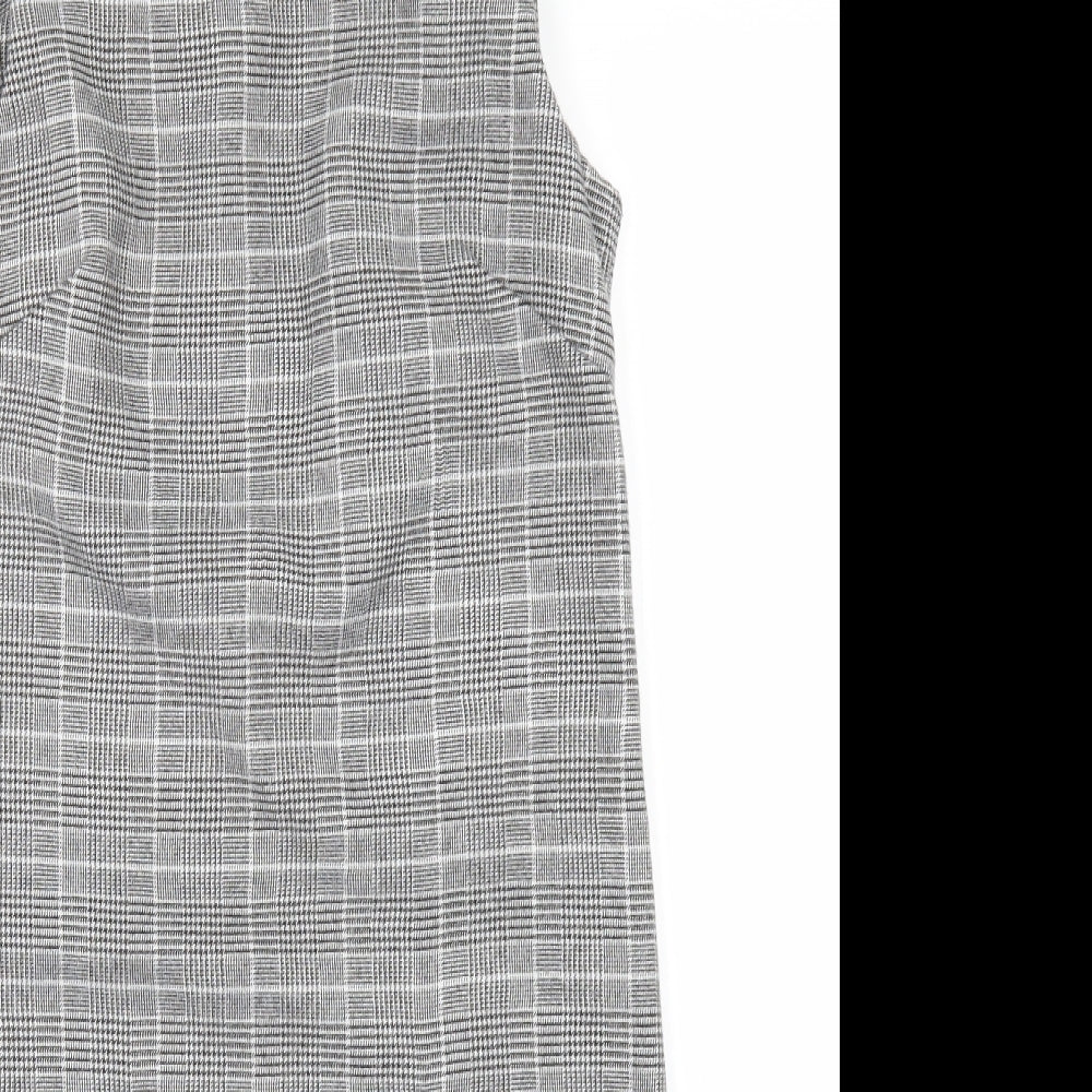 Cameo Rose Womens Grey Check  Shift  Size 8