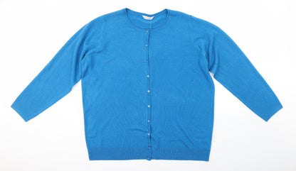 Preloved Love Knitwear Womens Blue  Knit Pullover Jumper Size 22 - Front