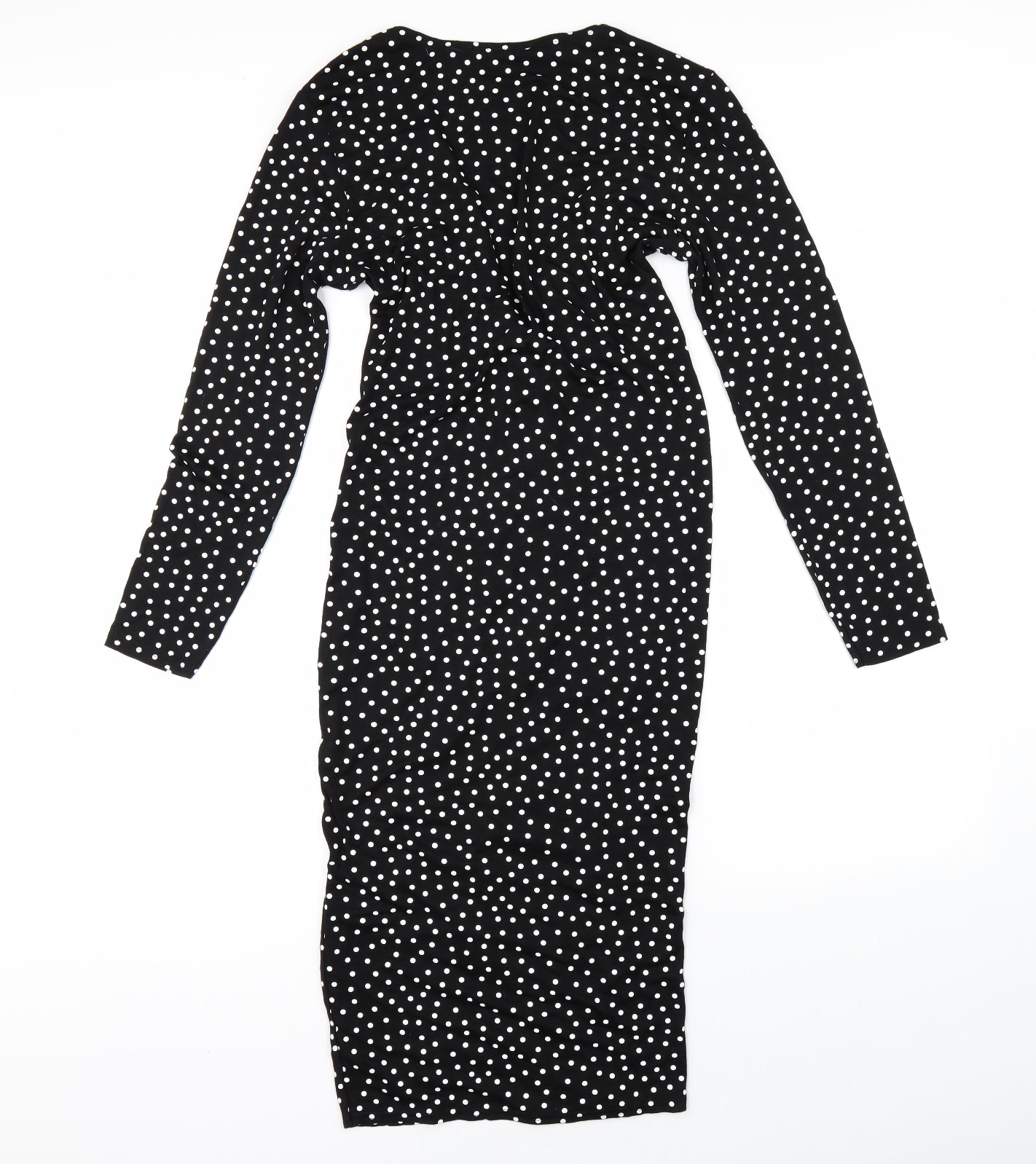 Be You Womens Black Polka Dot  Shift  Size 12