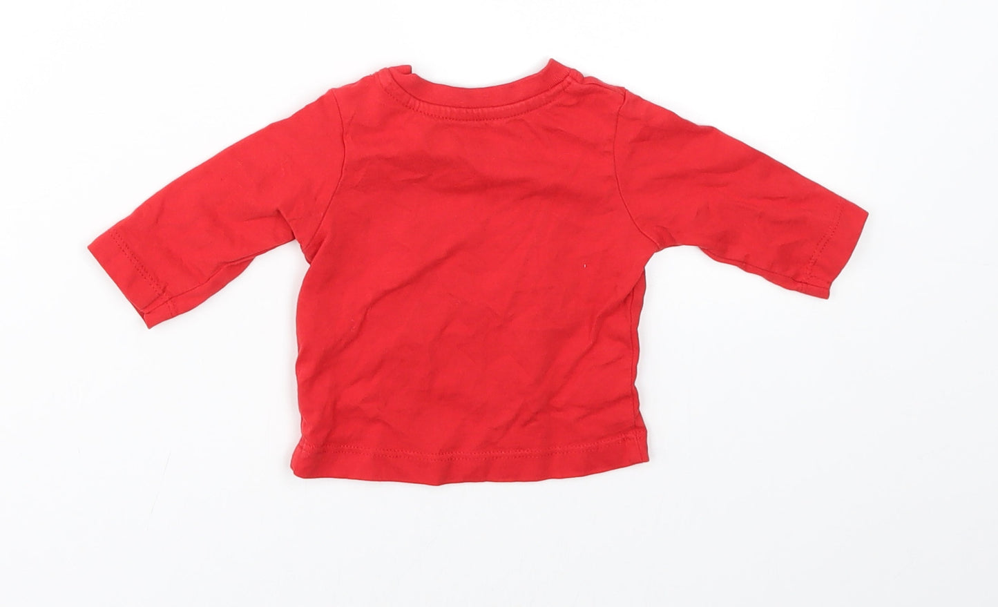 Nutmeg Baby Red   Basic T-Shirt Size 0-3 Months  - christmas