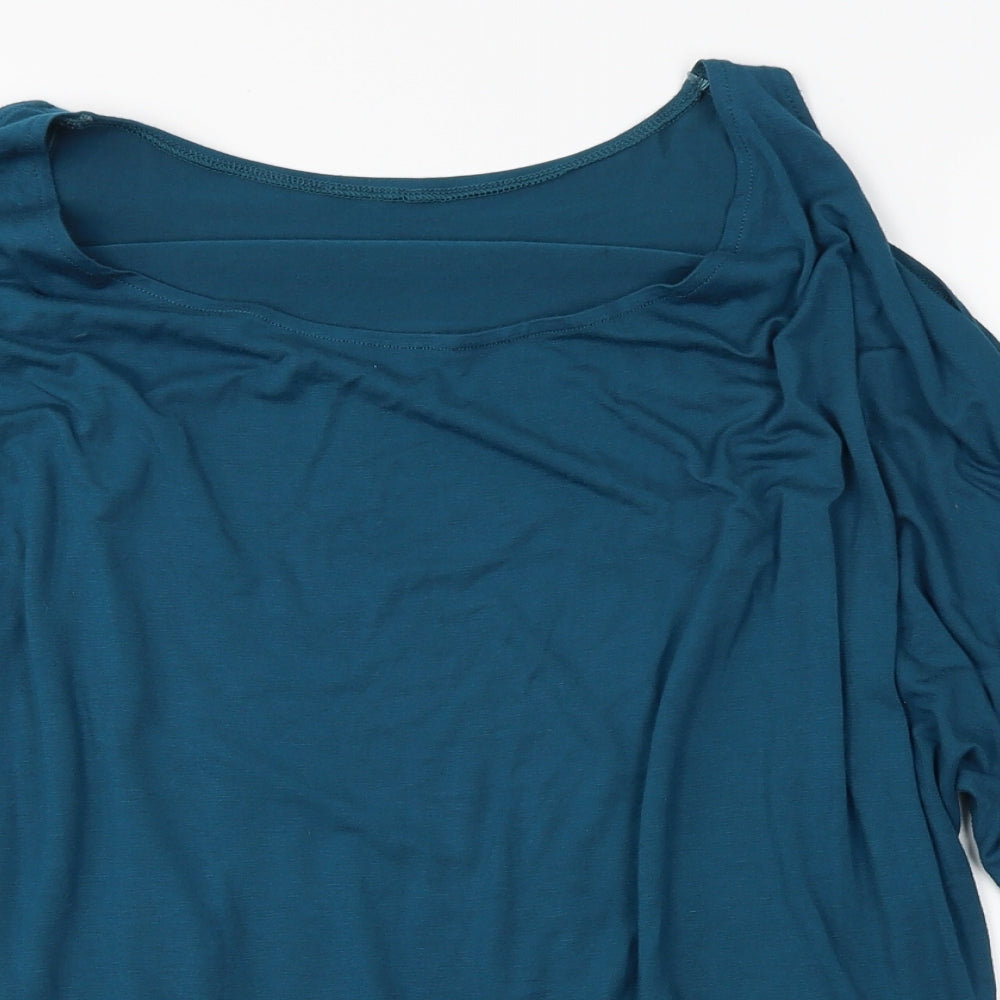 Matalan Womens Blue   Basic Blouse Size 16  - shoulderless