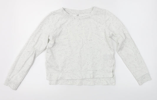 H&M Girls White   Pullover Jumper Size 10-11 Years