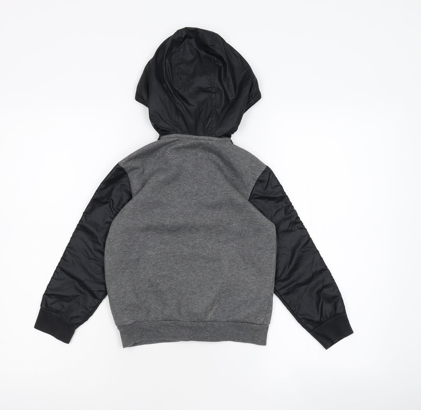 adidas Boys Grey   Full Zip Hoodie Size 5-6 Years