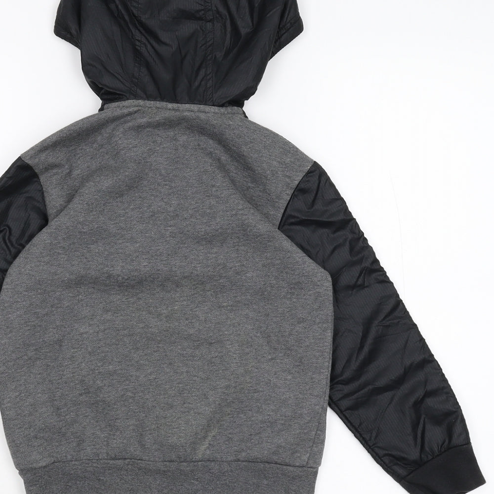 adidas Boys Grey   Full Zip Hoodie Size 5-6 Years