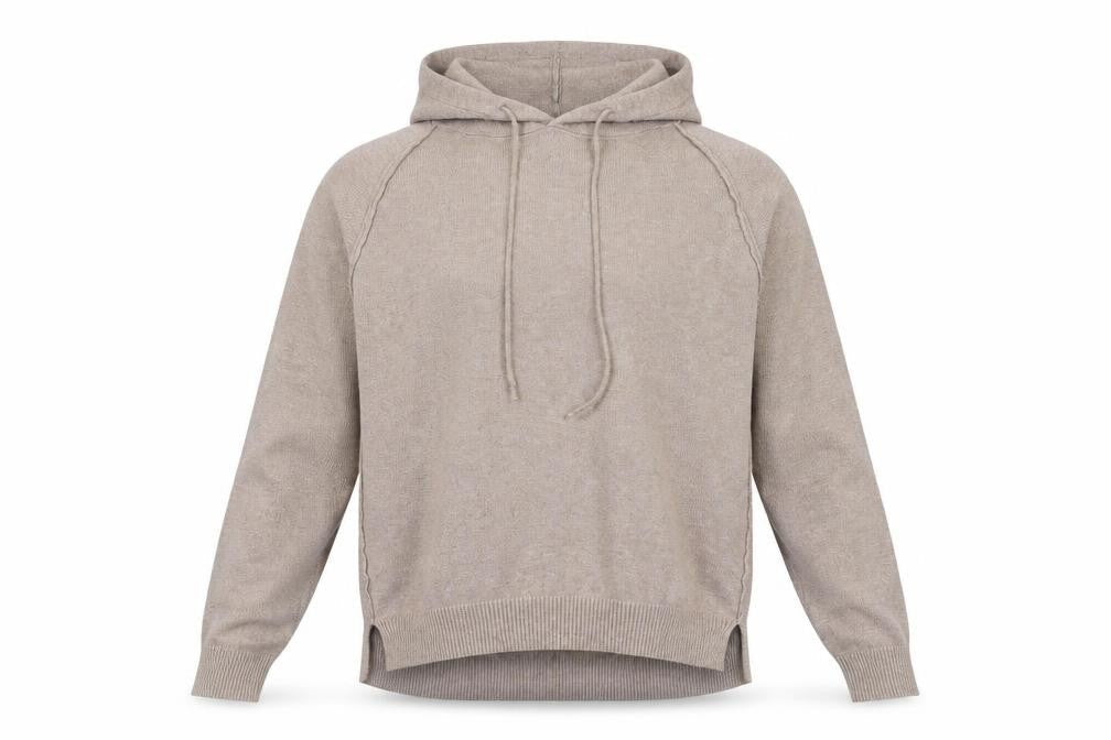QED London Mens Brown   Pullover Hoodie Size M