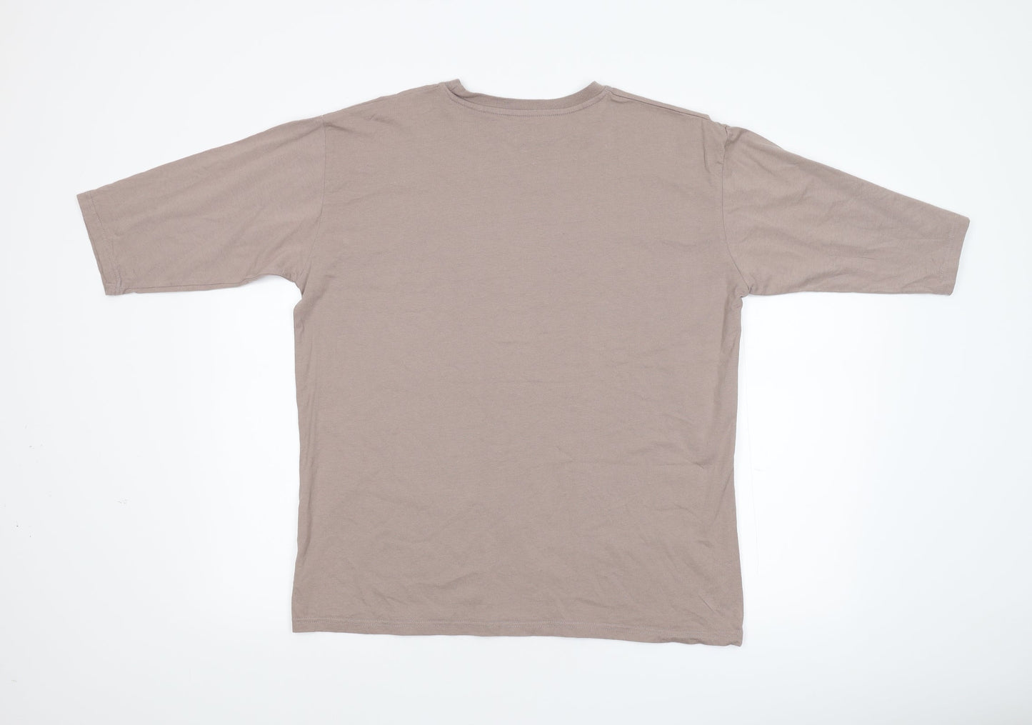 Boohoo Mens Beige    T-Shirt Size 38