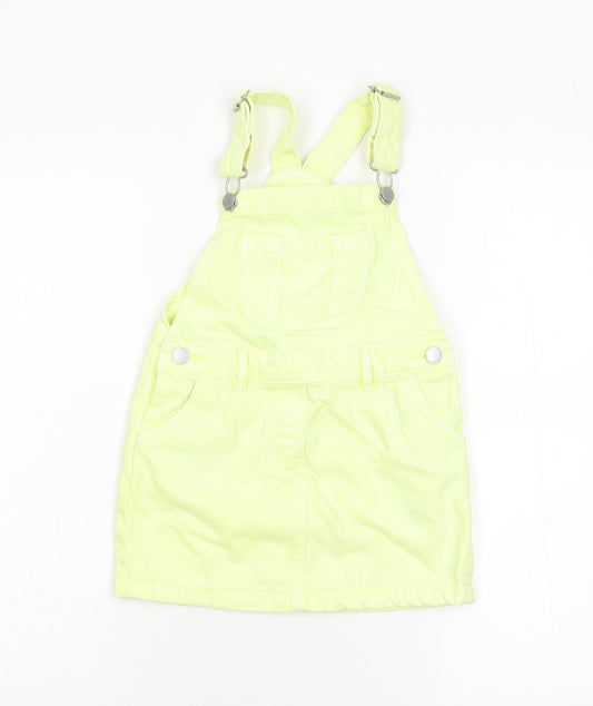 NEXT Girls Yellow   Dungaree One-Piece Size 5 Years