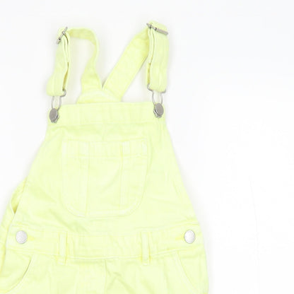 Preloved NEXT Girls Yellow   Dungaree One-Piece Size 5 Years - Detail