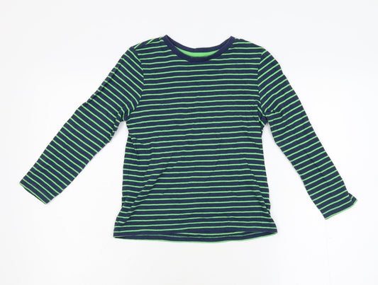 F&F Boys Multicoloured Striped  Basic T-Shirt Size 6-7 Years