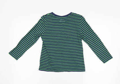 Preloved F&F Boys Multicoloured Striped  Basic T-Shirt Size 6-7 Years - Back