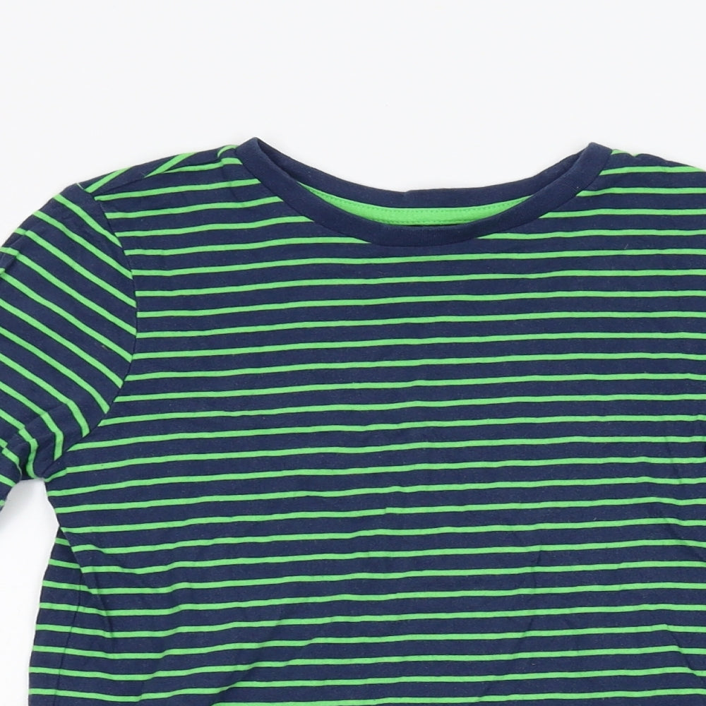 F&F Boys Multicoloured Striped  Basic T-Shirt Size 6-7 Years