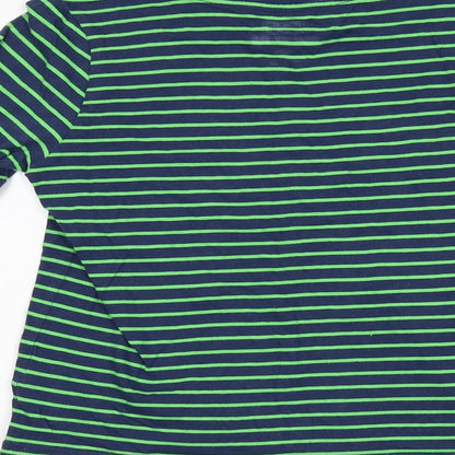 Preloved F&F Boys Multicoloured Striped  Basic T-Shirt Size 6-7 Years - Label