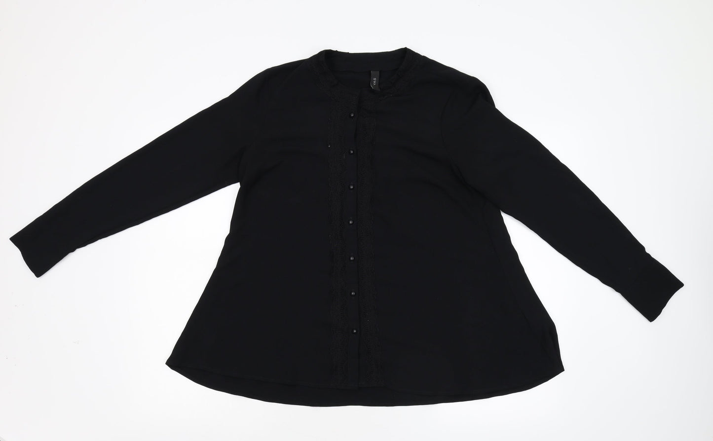 YAS Womens Black   Basic Blouse Size M