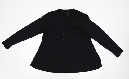 YAS Womens Black   Basic Blouse Size M