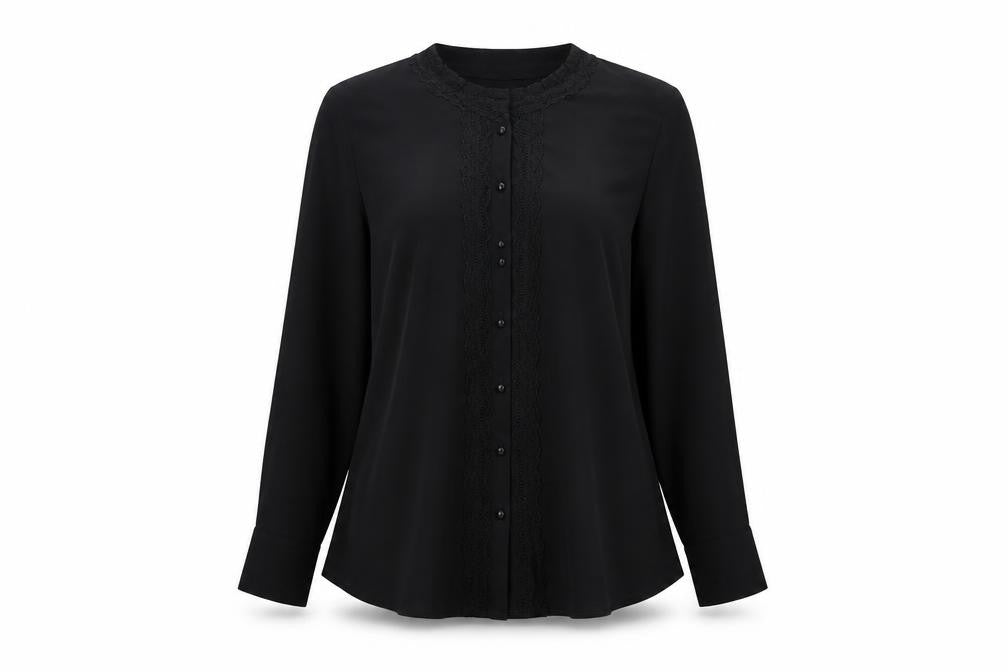 YAS Womens Black   Basic Blouse Size M