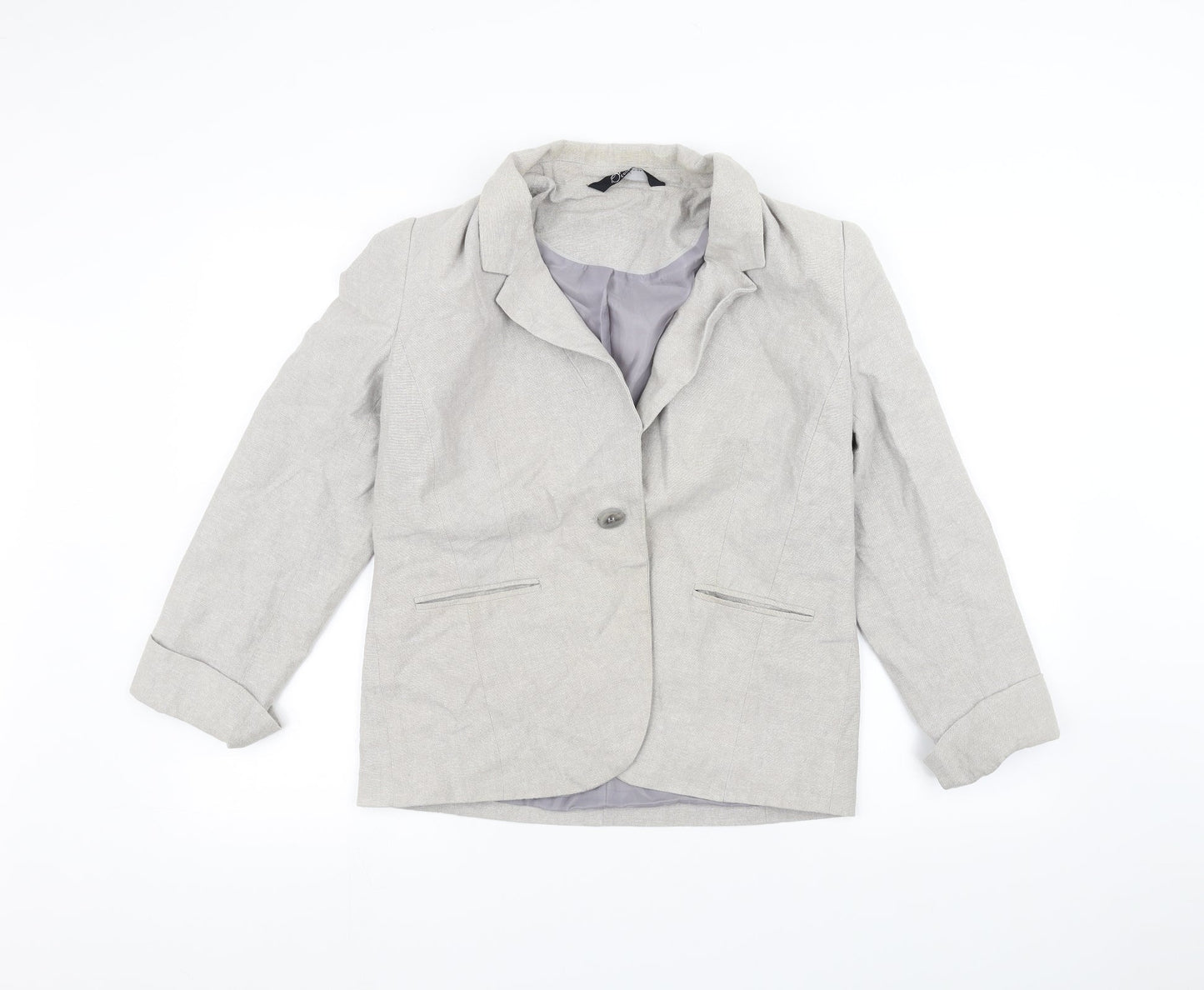 BM Womens Grey   Jacket  Size 12