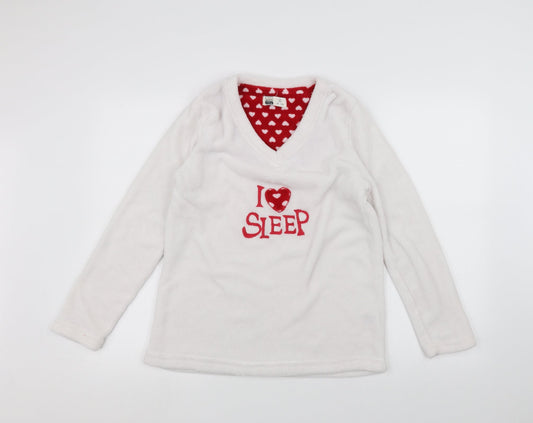 Love sleep Womens White   Pullover Jumper Size L