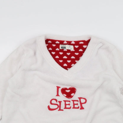 Love sleep Womens White   Pullover Jumper Size L
