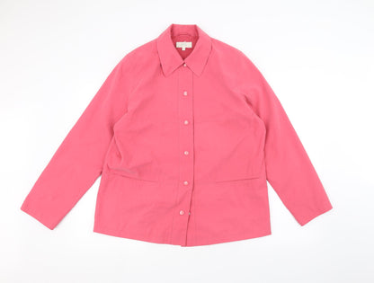Preloved Marks and Spencer Womens Pink   Jacket  Size 16 - Front
