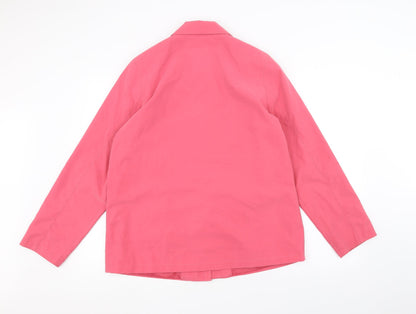 Preloved Marks and Spencer Womens Pink   Jacket  Size 16 - Back